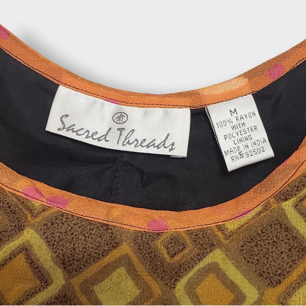 Sacred Threads Layered Patchwork Sleeveless Tunic… - image 6